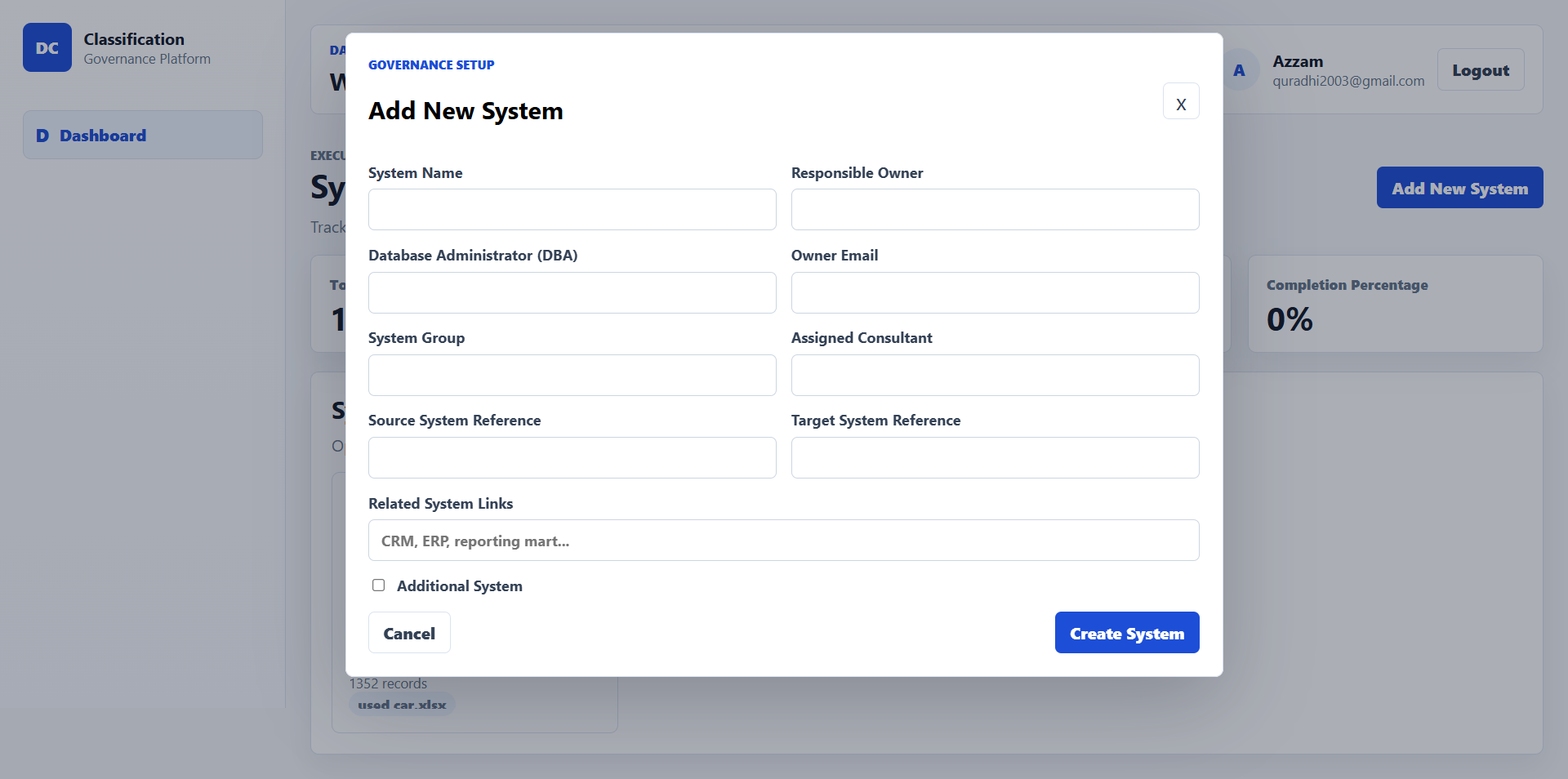 Add New System